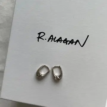 R. Alagan TINY THIN HOOP 실버