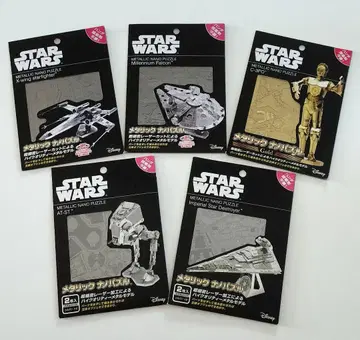 미사용 새상품 스타 워즈 메탈릭 나노 퍼즐 5종 세트