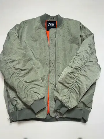 ZARA 자라 MA-1 자켓 블루종 올리브 그린 카키