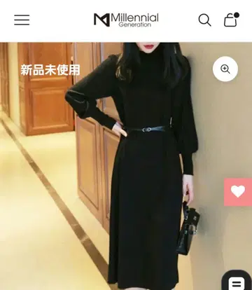 [ 새상품 ] Millennial Generation 보틀넥 니트 원피스