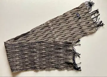 울 70% + 셔닐 (Chenille) 30% 머플러 그레이 브라운 계열