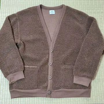 coen 보아 가디건 M 사이즈 브라운