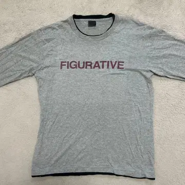 FIGURATIVE 프린트 T셔츠 그레이