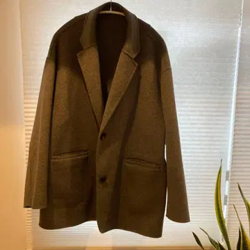 Spick 울 믹스 리버 자켓