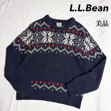 새상품급! L.L.Bean 울 노르딕 스웨터 네이비