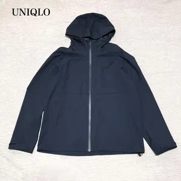 새상품급 유니클로 블록테크 후드티(M) 발수 방풍 후드 부착 캐주얼