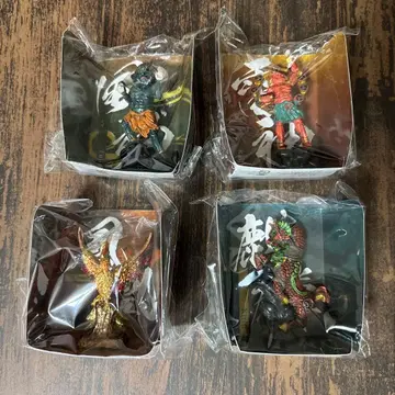 세리아 풍신 번개 기린 피규어 4개 세트 행운의 물건 설날