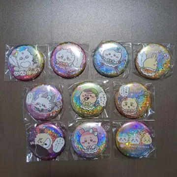 초 매지컬 치이카와 홀로그램 캔뱃지 전 10종 컴플리트