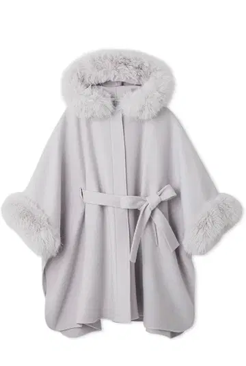 CELFORD 퍼 판초 코트