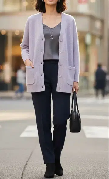 DoCLASSE 라벤더 가디건 L/XL