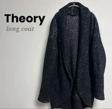[ 새상품급 ] theory 블랙 롱 코트 sizeS