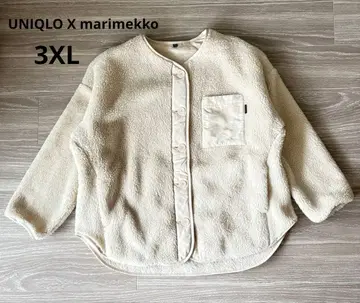 유니클로 x 마리메꼬 플리스 가디건 블루종 자켓 3XL