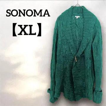 SONOMA [ XL ] 터콰이즈 니트 가디건 가을/겨울 그린 컬러