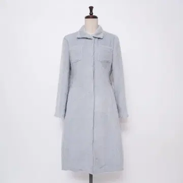 보르지 투모로우랜드 샤기 롱 코트 라이트 블루 38*LD966