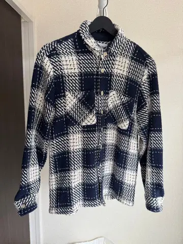 wax london 체크 무늬 플란넬 셔츠 L 사이즈