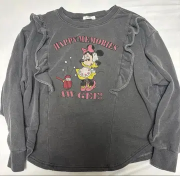 미니 마우스 프릴 트레이닝복 그레이 아베일 맨투맨 M 사이즈
