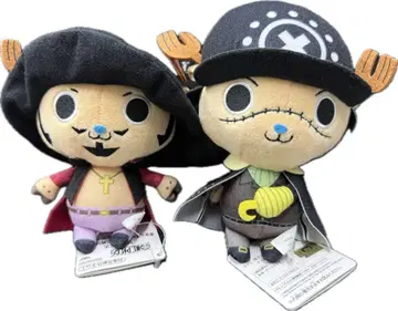 18 원피스 초파의 흉내 봉제 인형 크로스 길드 14cm 2개