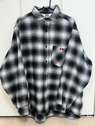 BEN DAVIS 플란넬 셔츠 XL 블랙/그레이