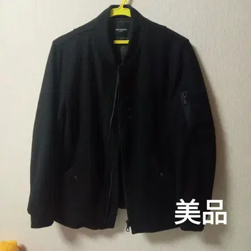 L 나노 유니버스 블랙 블루종 MA-1 캐시미어 머플러 포함