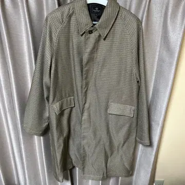 BEAMS HEART 스텐카라 코트 체크 무늬