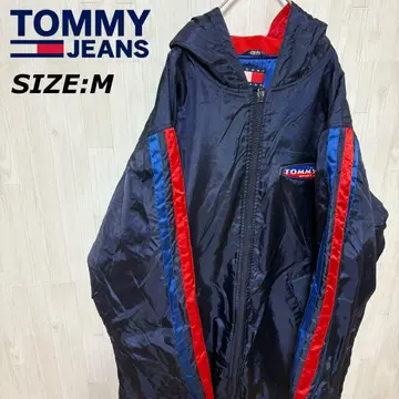 타미힐피거 롱 코트 벤치 코트 후드 부착 M 사이즈