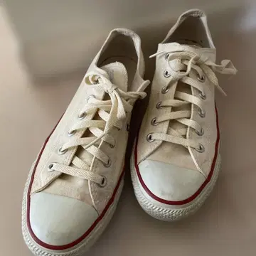 컨버스 ALL STAR 아이보리 로컷 스니커즈