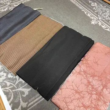 기모노 오비 세트 네이비 컬러 브라운 블랙 핑크