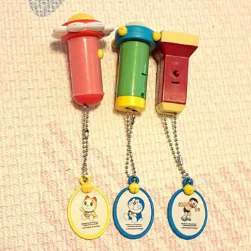 도라에몽 프로젝터 라이트 키링 3개 세트 캐릭터