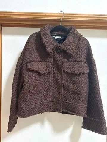 브라운 숏 자켓