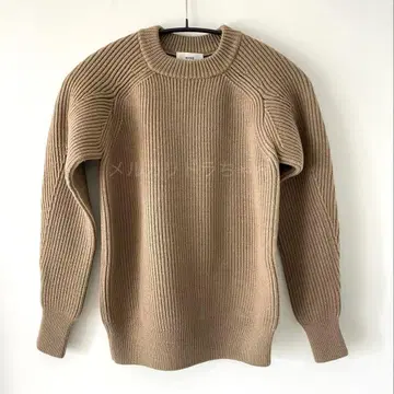 HYKE 하이크 울 리브 니트 스웨터