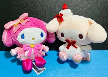 마이멜로디 스노우 레인보우 인형 애니버서리 숏 케이크 봉제 인형