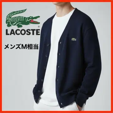 A4371 새상품급 LACOSTE*가디건*니트*로고*3-M 상당*네이비