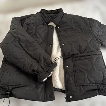블랙 퀼팅 자켓