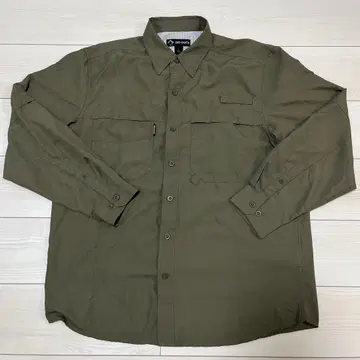 DRI-DUCK 긴팔 셔츠 L 사이즈 올리브