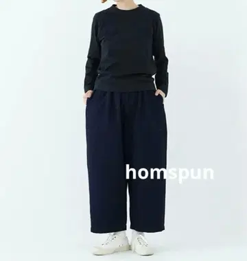 홈스펀 homspun 10온스 데님 개더 팬츠