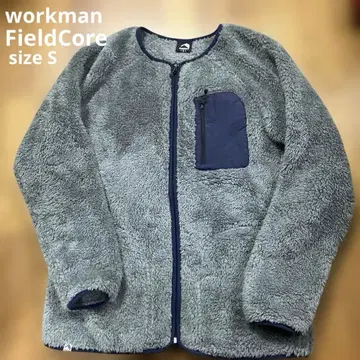 워크맨 스트레치 플리스 노카라 자켓 차콜 그레이 S