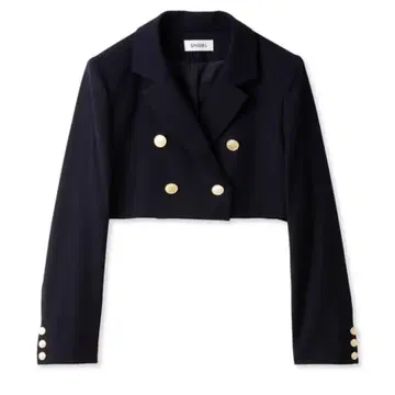 snidel 숏 기장 자켓 네이비 크롭 자켓