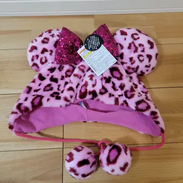 미니 레오파드 무늬 팬캡 머리띠 모자 완판 랜드