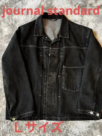 JOURNAL STANDARD 블랙 데님 트래커 자켓