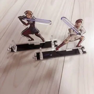 스타 워즈 클론 워즈 아나킨 오비완 아크릴 스탠드