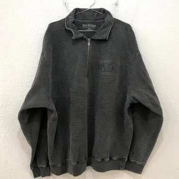 해외 구제 의류 빈티지 NONFICTION 하프 지퍼 맨투맨 3L