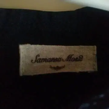 Samansa Mos2 네이비 자수 롱 드레스