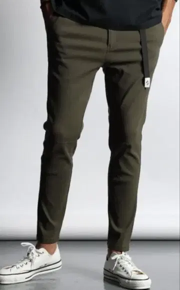 더 더퍼 오브 세인트 조지 껌 스트레치 스키니 팬츠 S 카키 그린