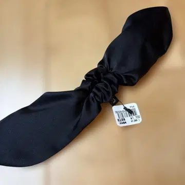 컴플렉스 비즈 새상품 트위스트 스크런치 데프트번 블랙 검정