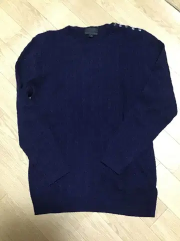 [ J.CREW/제이크루 ] 긴팔 캐시미어 스웨터/S 네이비 니트