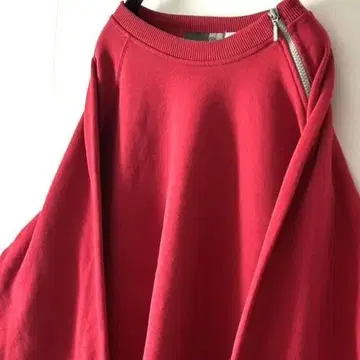 올드 어깨 지퍼 맨투맨 트레이닝복 레드 빨간색 구제 의류