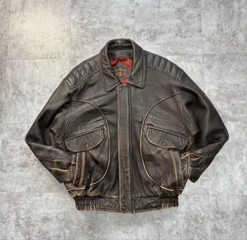 70s vintage A-2 리얼 가죽 봄버 자켓