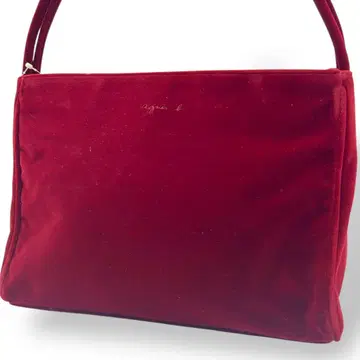 미사용급 agnes b 애니에스 베이 숄더백 와인 레드 753