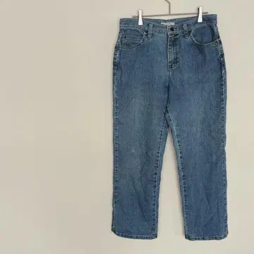 리 스트레이트 데님 여성용 하의 청바지