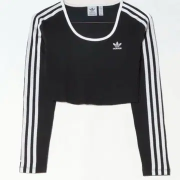 adidas 쓰리 스트라이프 긴팔 크롭 티셔츠 / 롱티